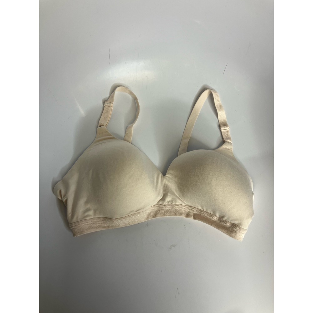 Warners Wireless Bra Womens 38C Beige Excellent Seamless Padded RM1691W